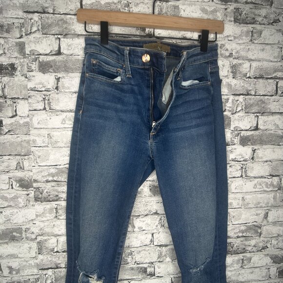 EUC Joes Jeans "FLAWLESS THE CHARLIE" High Rise Skinny Crop Blue Jeans Size 26W - Picture 10 of 16